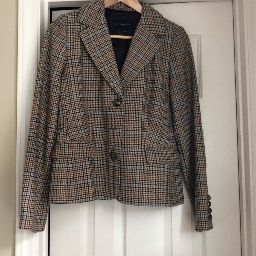 Banana Republic Factory Houndstooth Blazer
